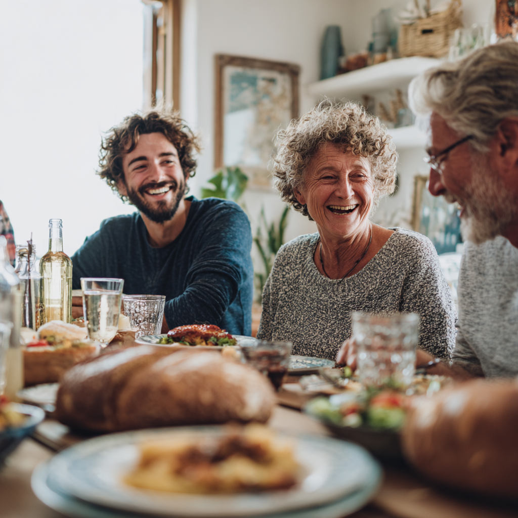 Skupina energických slovenských dospelých počas outdoorových aktivít, všetci sa usmievajú a vyzerajú zdravo a vitálne